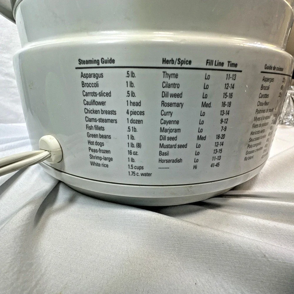 VTG Black & Decker HS800 Flavor Scenter Handy Steamer/Rice Cooker (1991) TESTED